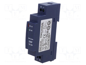 DIN-rail voeding 230VAC/24VDC 1,2 A, schakelkast