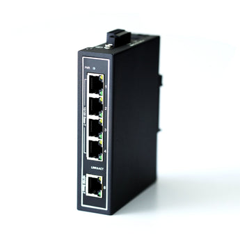 WIWAV 5-poorts industriële switch 10/100, DIN-rail