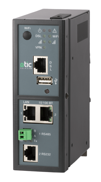 Etic IPL-A-220 industriële ADSL VPN-router, RS232/485
