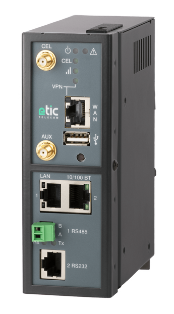 Etic IPL-DEC-220-LW Ethernet + 4G back-up, RS232/485