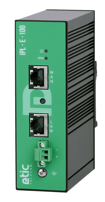 Etic IPL-E-100 industriële Ethernet VPN-router, DIN-rail