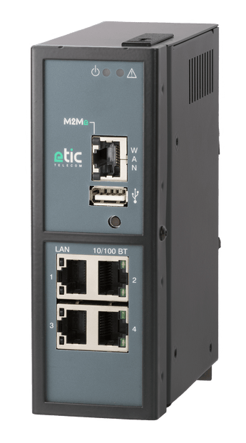Etic RAS-E-400 Machine Access Box, 1 WAN, 4 LAN