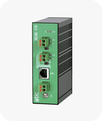 Etic XELAN-210 Ethernet extender 10 Mbps, DIN-rail