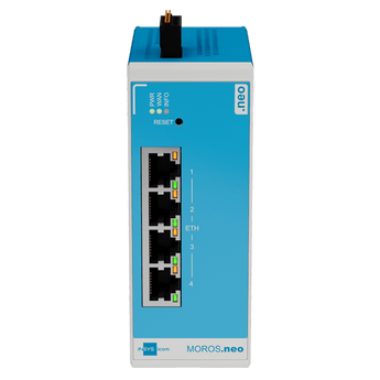INSYS MOROS.neo-E compacte router, 4× Gbit Ethernet