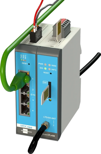 INSYS MRX2.neo-E modulaire router, 4× Gbit, 1 slot