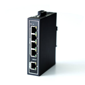 WIWAV 5-poorts industriële switch 10/100, DIN-rail